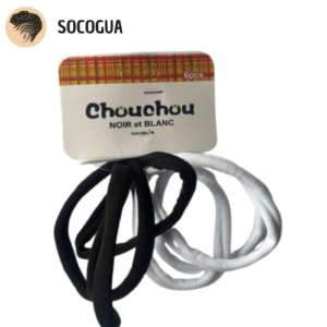 ELASTIQUE 9 CM BLANC ET NOIR