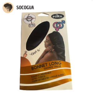 BONNET NOIR LONG GRANDE TAILLE