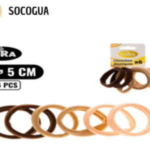 CHOUCHOU ELASTIQ MARRON  X6 FORA